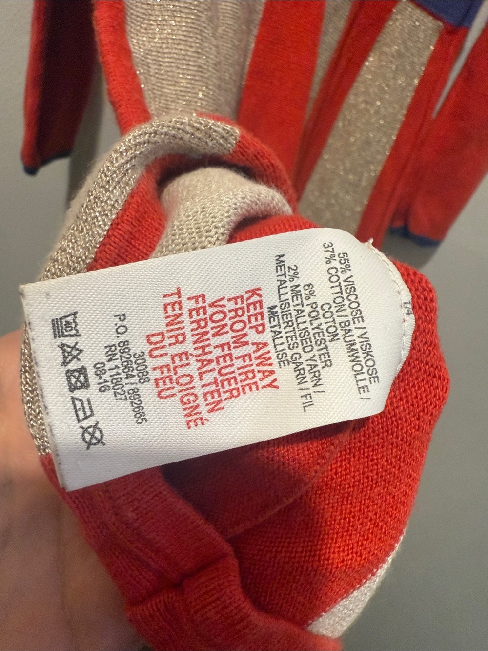 Mini Boden 7 - 8 Years Nutcracker Soldier Red Gold Striped Knit Dress Christmas - Picture 10 of 11